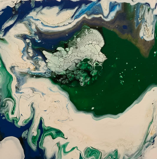 Green Minion II- Original Oil Painting by Shobika