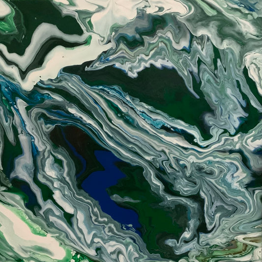 Deep Dark Night - Original Oil Painting by Shobika