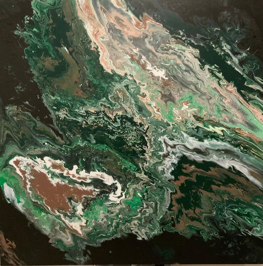 Green Lantern - Original Oil Painting by Shobika