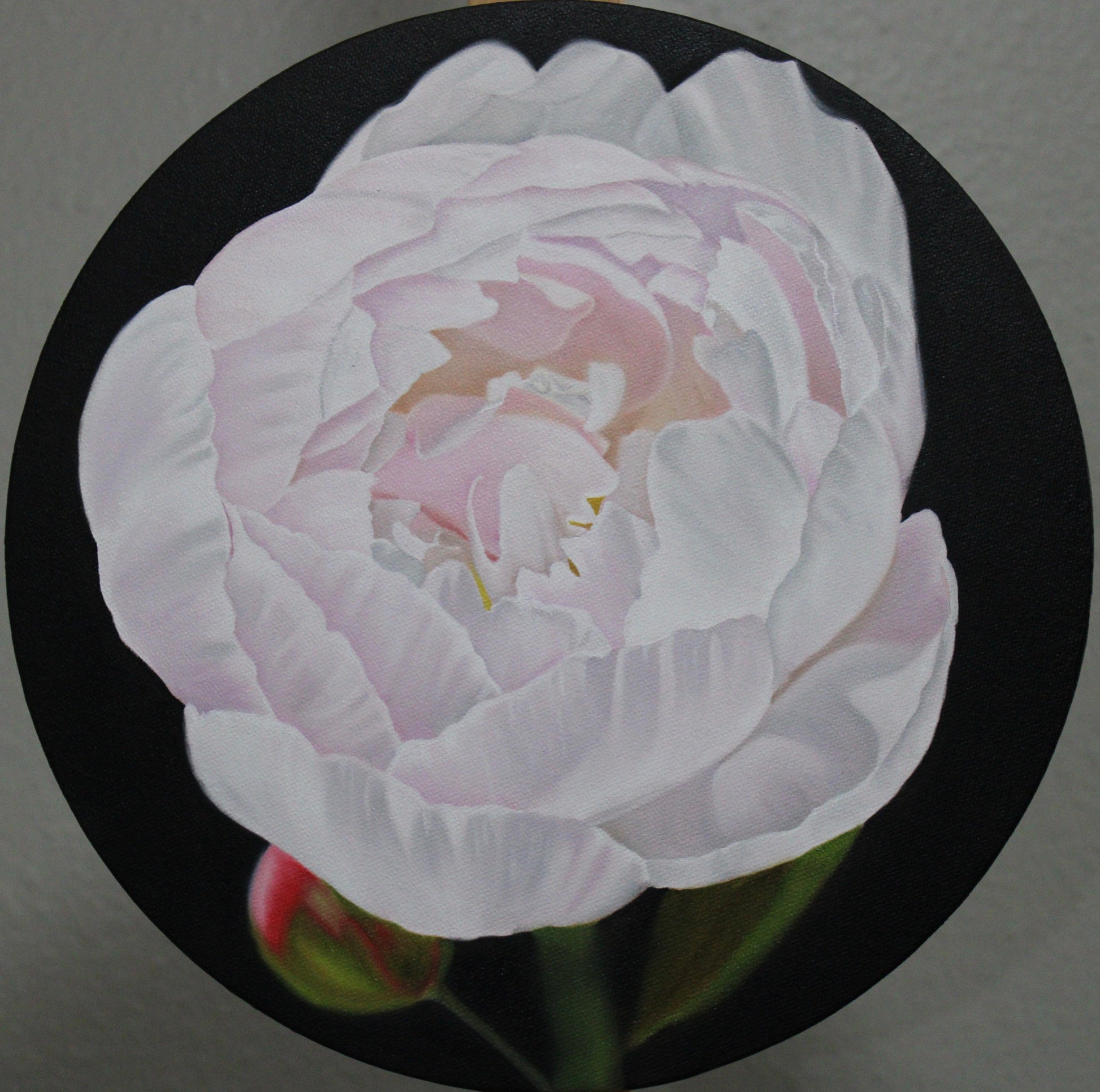 Floral Artwork Angel II - Original Oil Painting by Shobika