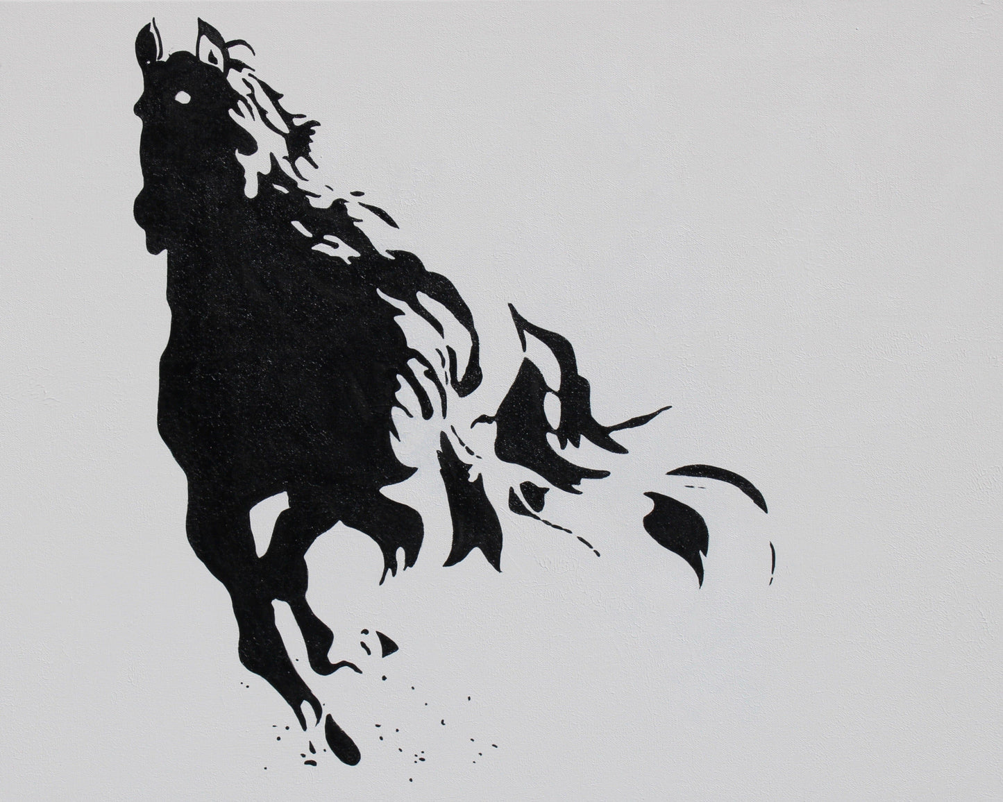 Floral Artwork Cavallo -Original Oil Painting by Shobika