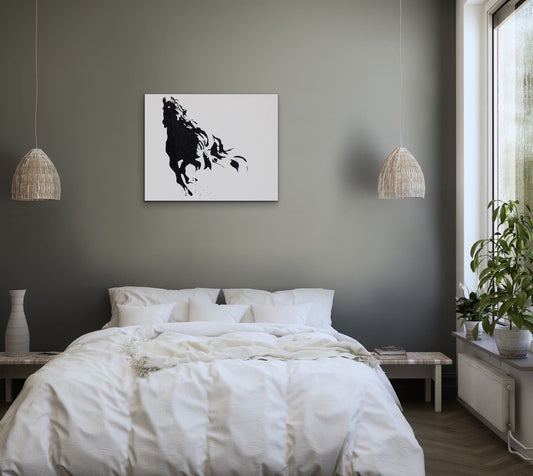 Floral Artwork Cavallo -Original Oil Painting by Shobika