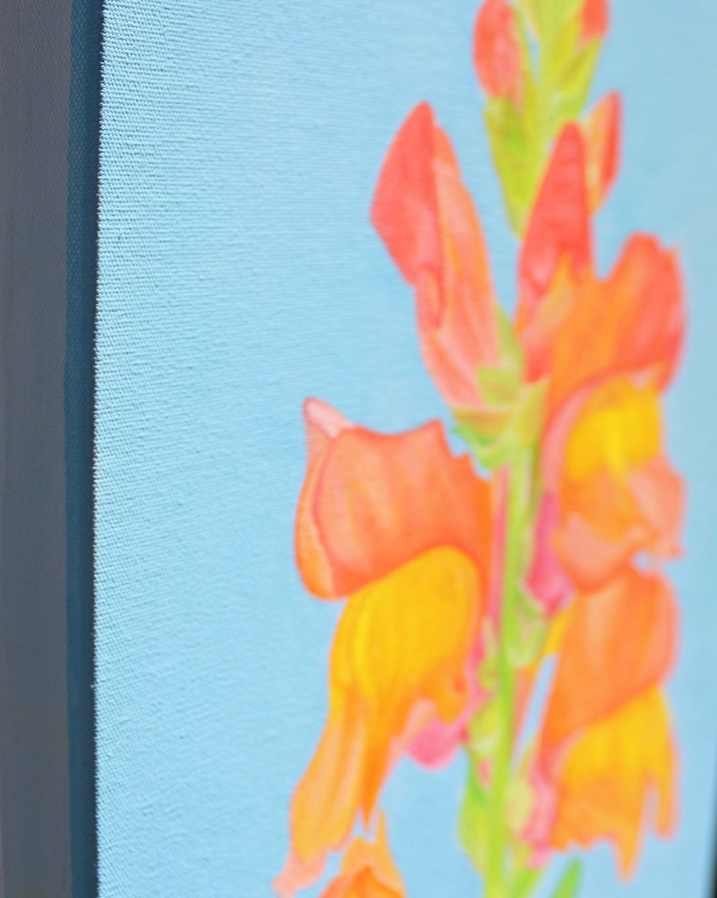 Floral Artwork Head blooms - Original Oil Painting by Shobika