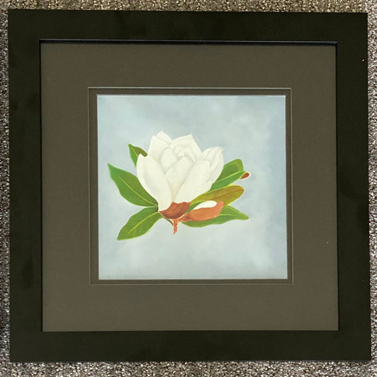 Floral Artwork Little lily I - Original Oil painting by Shobika