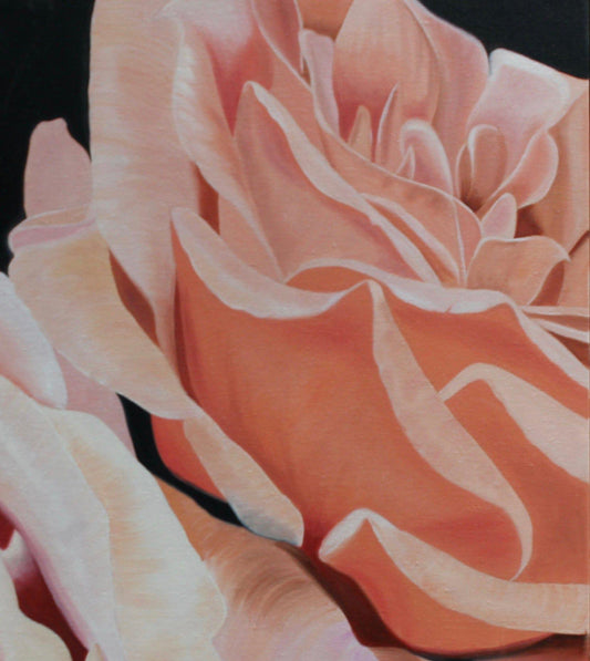 Floral Artwork Opposite poles - Original Oil Painting by Shobika