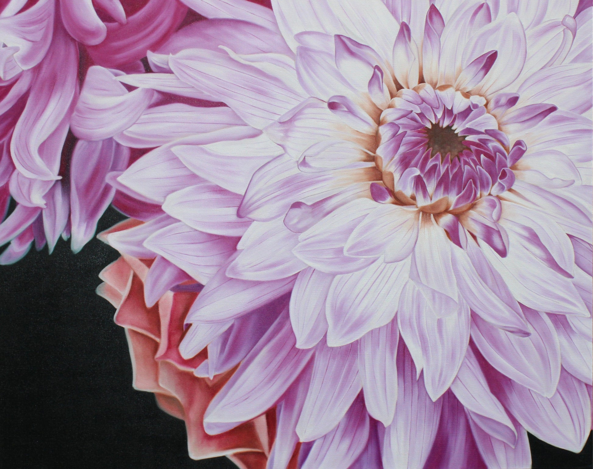 dahlia Oil Painting