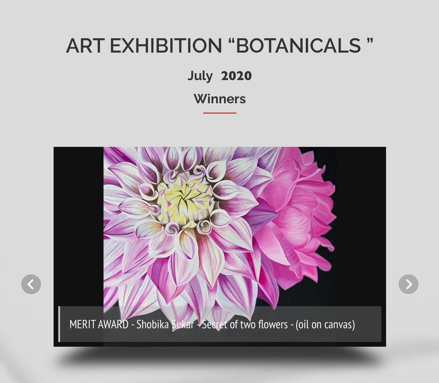 Floral Artwork Secrets of two flowers - Original Oil Painting by Shobika