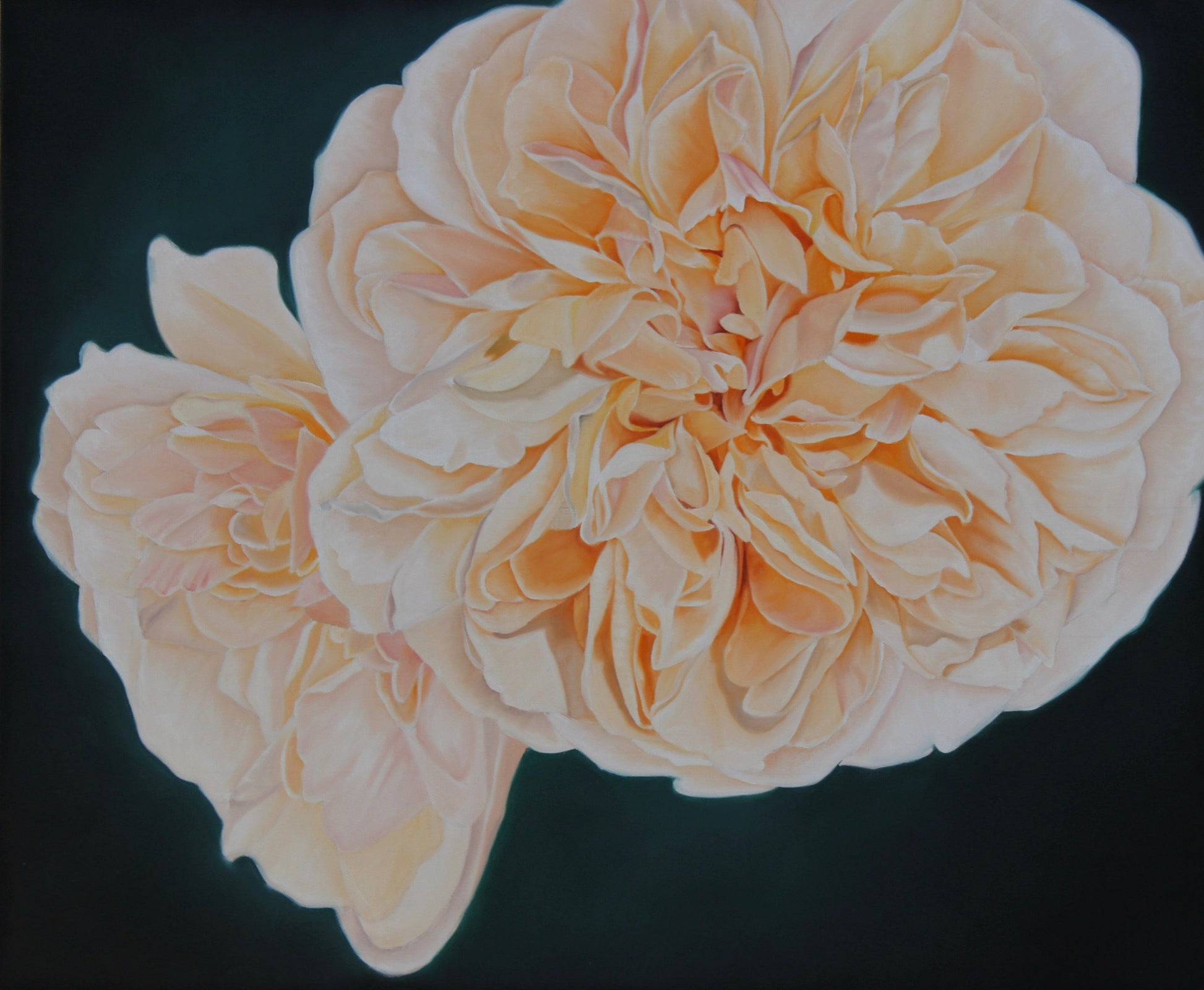 Floral Artwork Sun blaze - Original Oil Painting by Shobika