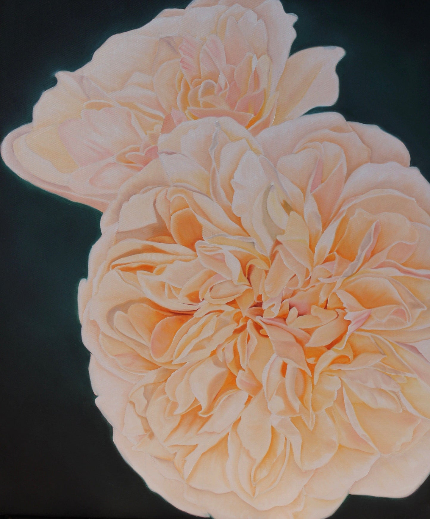 Floral Artwork Sun blaze - Original Oil Painting by Shobika