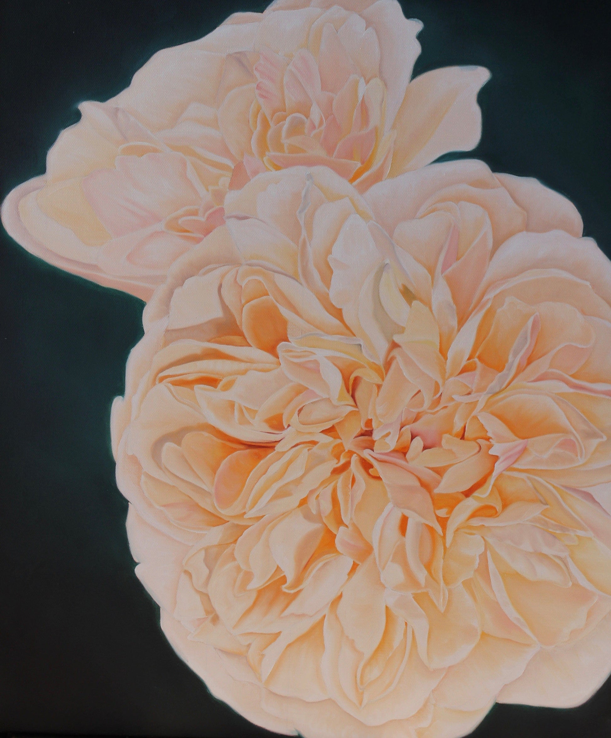 Floral Artwork Sun blaze - Original Oil Painting by Shobika