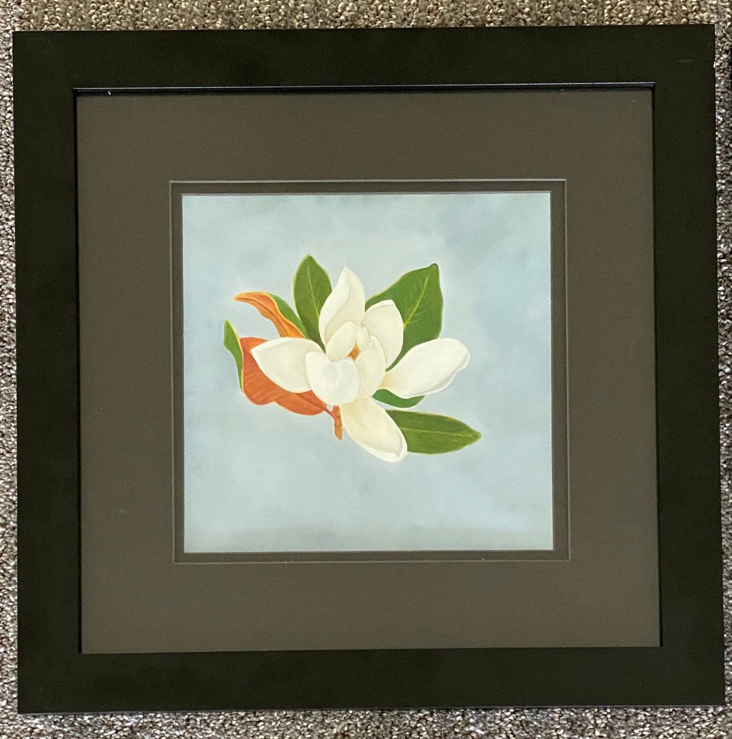 Floral Artwork Little lily II - Original Oil painting by Shobika