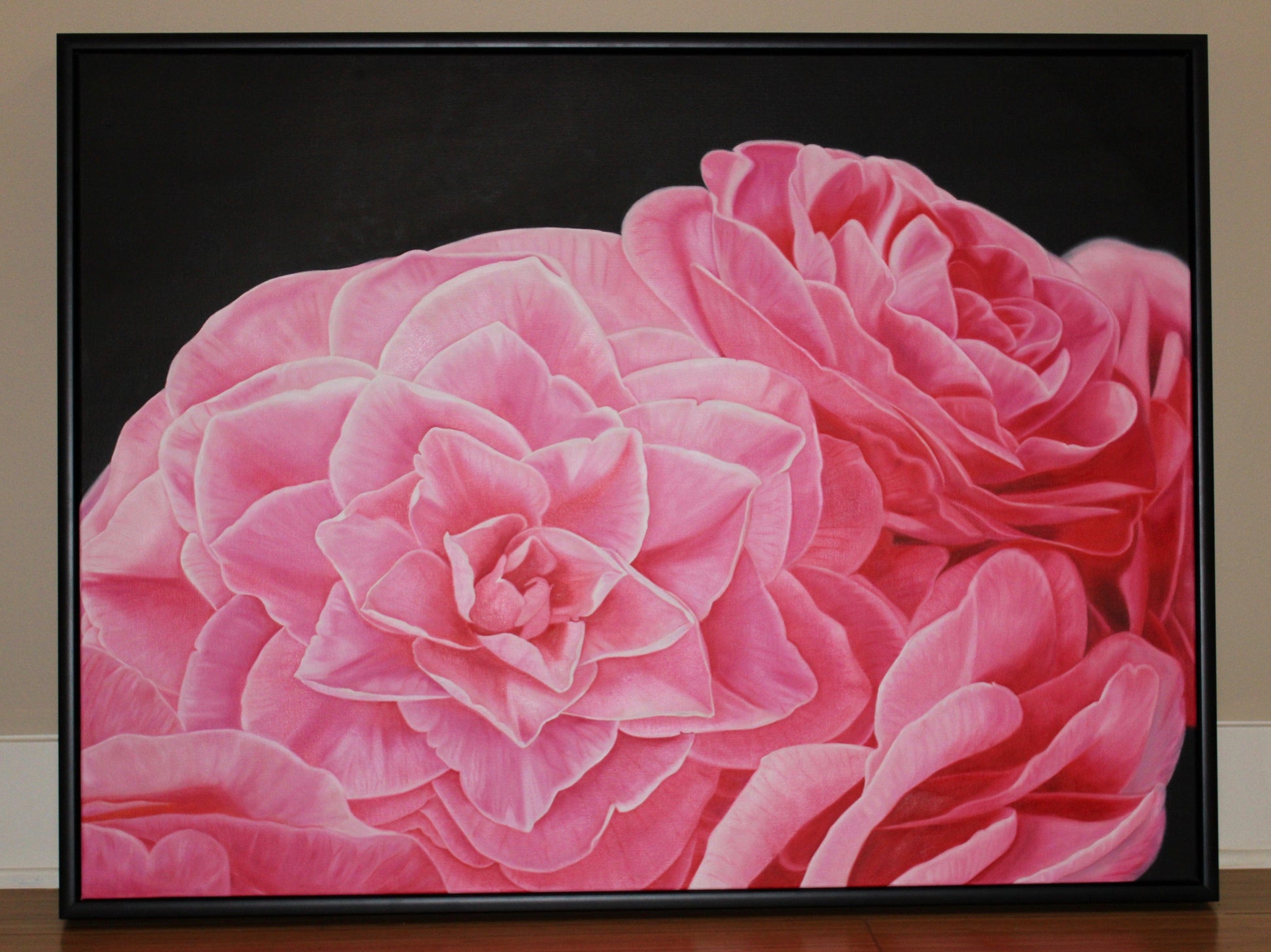 Floral Artwork Out of Love - Original Oil Painting by Shobika